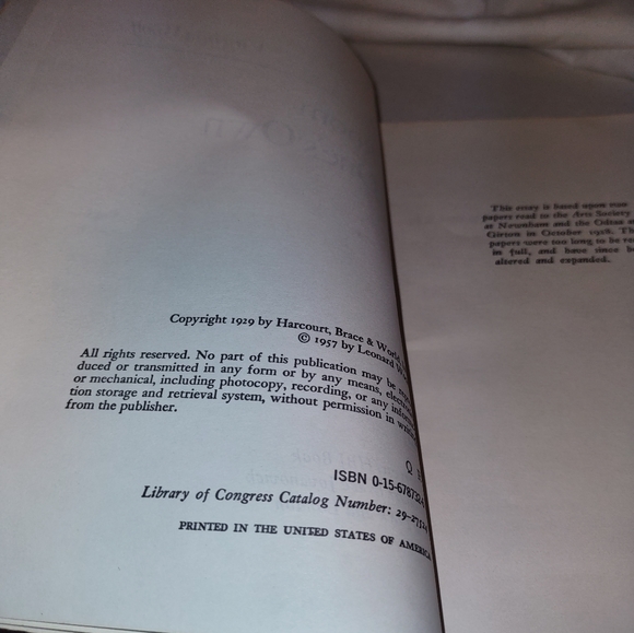 A Room of One's Own by Virginia Woolf 1957 Used PB - Picture 5 of 5